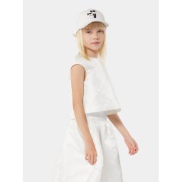 Karl Lagerfeld Kids Блуза Z30117 D Екрю Regular Fit
