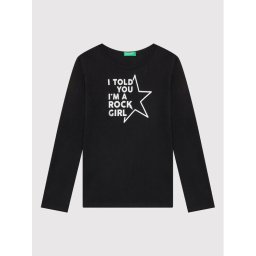 United Colors Of Benetton Блуза 3ATNC107J Черен Regular Fit