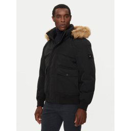 Tommy Hilfiger Пухено яке Rockie MW0MW37412 Черен Regular Fit