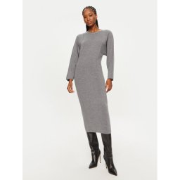 PINKO Плетена рокля Vitigno 103944 A221 Сив Regular Fit