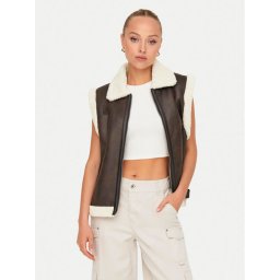 ONLY Жилетка за костюм Betty 15322433 Кафяв Regular Fit