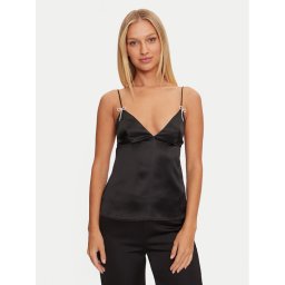 Guess Тениска на пижама O4BH00 WGIN0 Черен Regular Fit