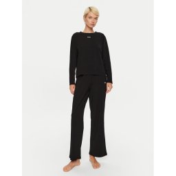 Boss Пижама 50527206 Черен Regular Fit