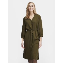 Fransa Рокля тип риза 20613327 Зелен Regular Fit