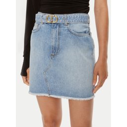TWINSET Дънкова пола 241TT2391 Син Straight Fit