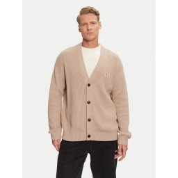 Calvin Klein Jeans Кардиган J30J326201 Бежов Regular Fit