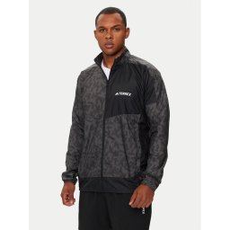 adidas Яке за джогинг Terrex Trail Running IN6726 Сив Regular Fit