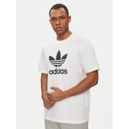 adidas Тишърт adicolor Trefoil IV5353 Бял Regular Fit