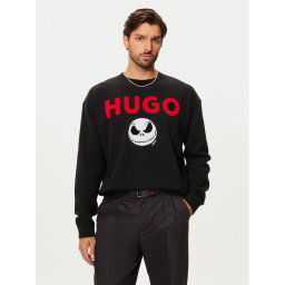 Hugo Пуловер Selm 50528298 Черен Regular Fit