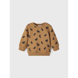 NAME IT Суитшърт 13212747 Кафяв Regular Fit