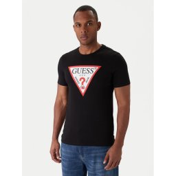 Guess Тишърт M2YI71 I3Z14 Черен Slim Fit