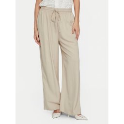 Vila Текстилни панталони Pricil 14079560 Бежов Loose Fit