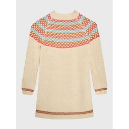 United Colors Of Benetton Плетена рокля 1176HV002 Бежов Regular Fit