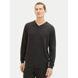 Tom Tailor Пуловер 1038427 Сив Regular Fit