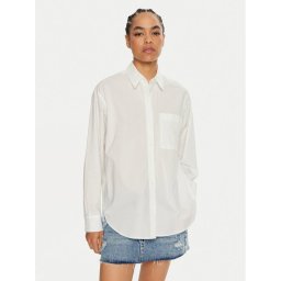 Calvin Klein Jeans Риза J20J224436 Бял Relaxed Fit