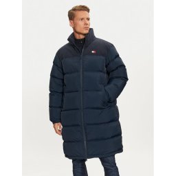 Tommy Jeans Пухено яке Alaska DM0DM20605 Тъмносин Regular Fit