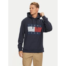 Tommy Jeans Суитшърт DM0DM20591 Тъмносин Relaxed Fit