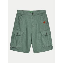 United Colors Of Benetton Шорти от плат 424RC902X Зелен Regular Fit