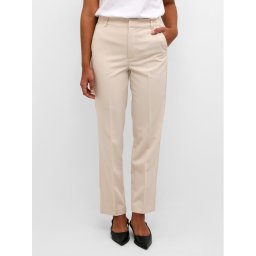 Kaffe Текстилни панталони Sakura 10507770 Екрю Regular Fit
