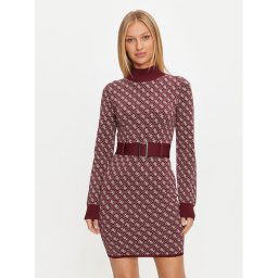 Guess Плетена рокля Lise W4BK43 Z37K0 Бордо Regular Fit