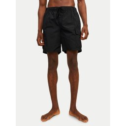 Jack & Jones Плувни шорти Jpstfiji 12257214 Черен Regular Fit