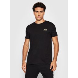 Alpha Industries Тишърт Backprint 128507CP Черен Regular Fit