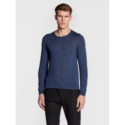 Boss Пуловер Leno-P 50468239 Тъмносин Slim Fit