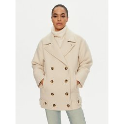 Tommy Jeans Преходно палто DW0DW19752 Бежов Regular Fit