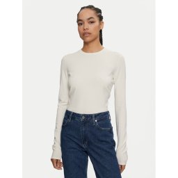Calvin Klein Пуловер K20K207681 Екрю Regular Fit