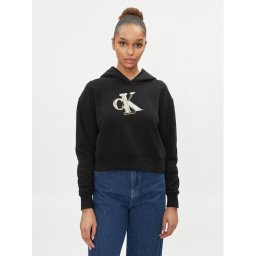 Calvin Klein Jeans Суитшърт Meta J20J223269 Черен Regular Fit
