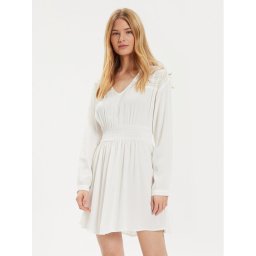 Vila Лятна рокля Mesa 14092006 Екрю Loose Fit