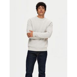 Selected Homme Пуловер Dane 16092599 Сив Regular Fit