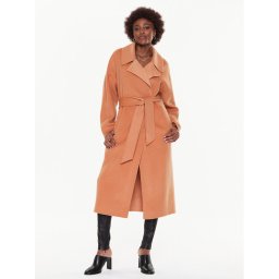 Calvin Klein Вълнено палто K20K205006 Оранжев Oversize