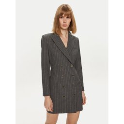 Simona Corsellini Ежедневна рокля A24CPAB028 Сив Regular Fit