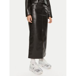 Calvin Klein Jeans Пола от имитация на кожа J20J223547 Черен Regular Fit