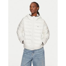 Tommy Jeans Зимно яке Tape DW0DW18308 Бял Regular Fit