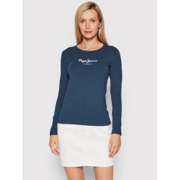Pepe Jeans Блуза New Virginia PL505203 Тъмносин Slim Fit