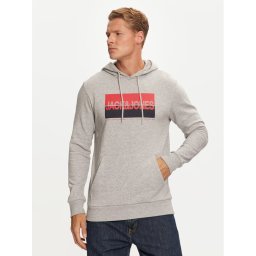 Jack & Jones Суитшърт Nolan 12256849 Сив Standard Fit