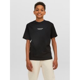 Jack & Jones Junior Тишърт Vesterbro 12242827 Черен Loose Fit
