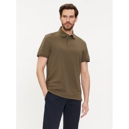 Tommy Hilfiger Тениска с яка и копчета 1985 MW0MW17770 Каки Regular Fit