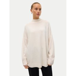Vero Moda Пуловер Plaza 10290784 Бежов Loose Fit