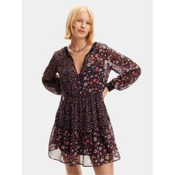Desigual Лятна рокля Doque 24SWVW20 Черен Regular Fit