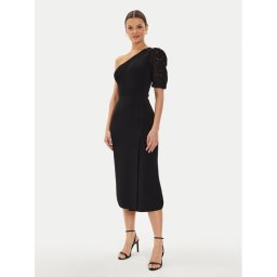 Morgan Лятна рокля 241-RMABELA Черен Slim Fit