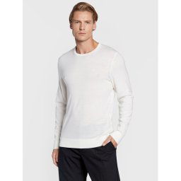 Calvin Klein Пуловер Superior K10K109474 Бял Regular Fit