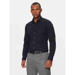 Calvin Klein Риза K10K108229 Тъмносин Slim Fit