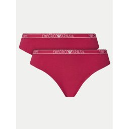 Emporio Armani Underwear Комплект 2 чифта бикини бразилиана 164752 4F223 02275 Розов