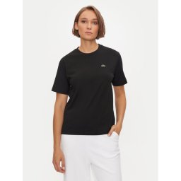 Lacoste Тишърт TF7215 Черен Loose Fit