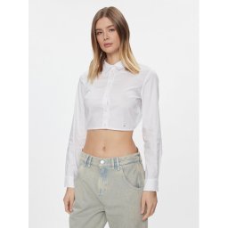 Tommy Jeans Риза DW0DW17344 Бял Slim Fit