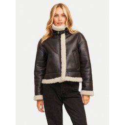 JJXX Яке от имитация на кожа Yolanda 12259326 Кафяв Regular Fit