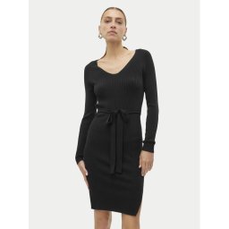 Vero Moda Плетена рокля Saba 10309320 Черен Slim Fit